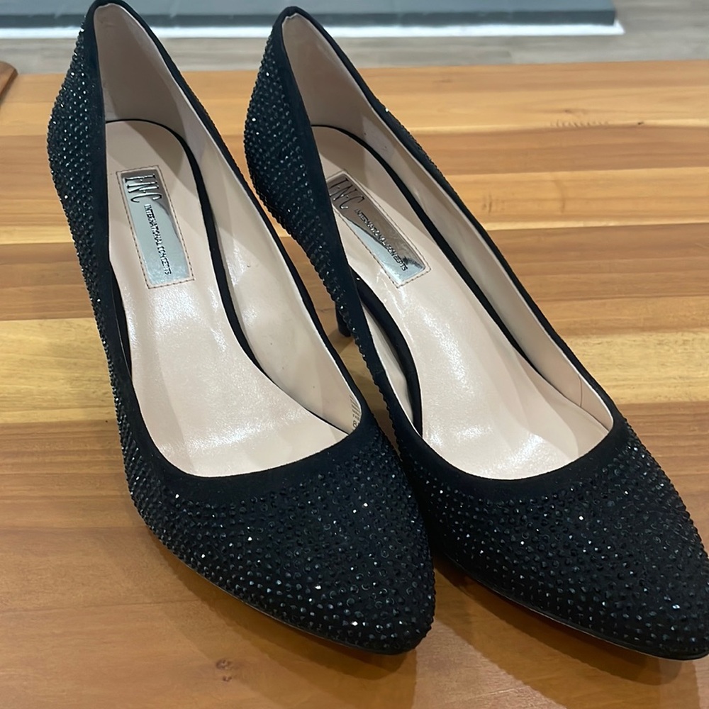 INC International Concepts Black Heals
